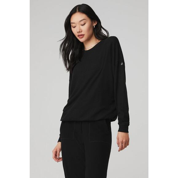 Alo Yoga Soho Pullover Black - XS - Picture 1 of 5